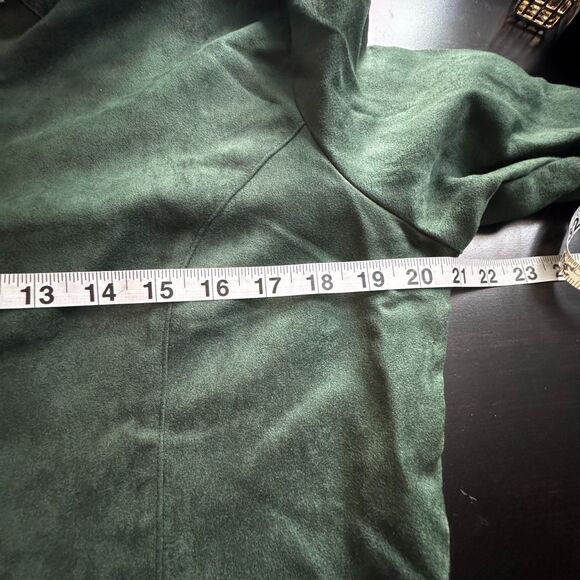 Croft & Barrow Faux Suede Zip Shirt Jacket Size M | Soft Feel | Vintage Y2K - Picture 5 of 9